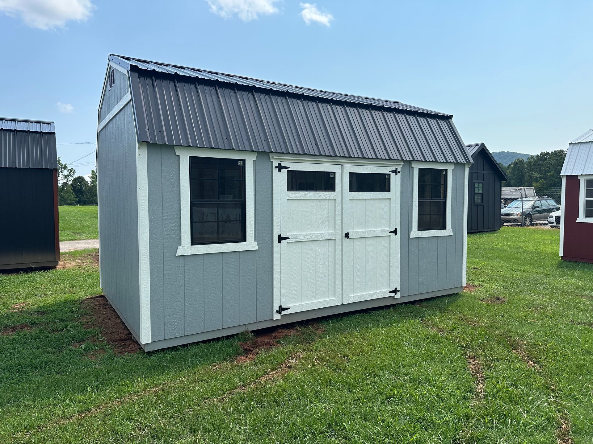 10 x 16 Lofted Barn Workbench Plus Lofts