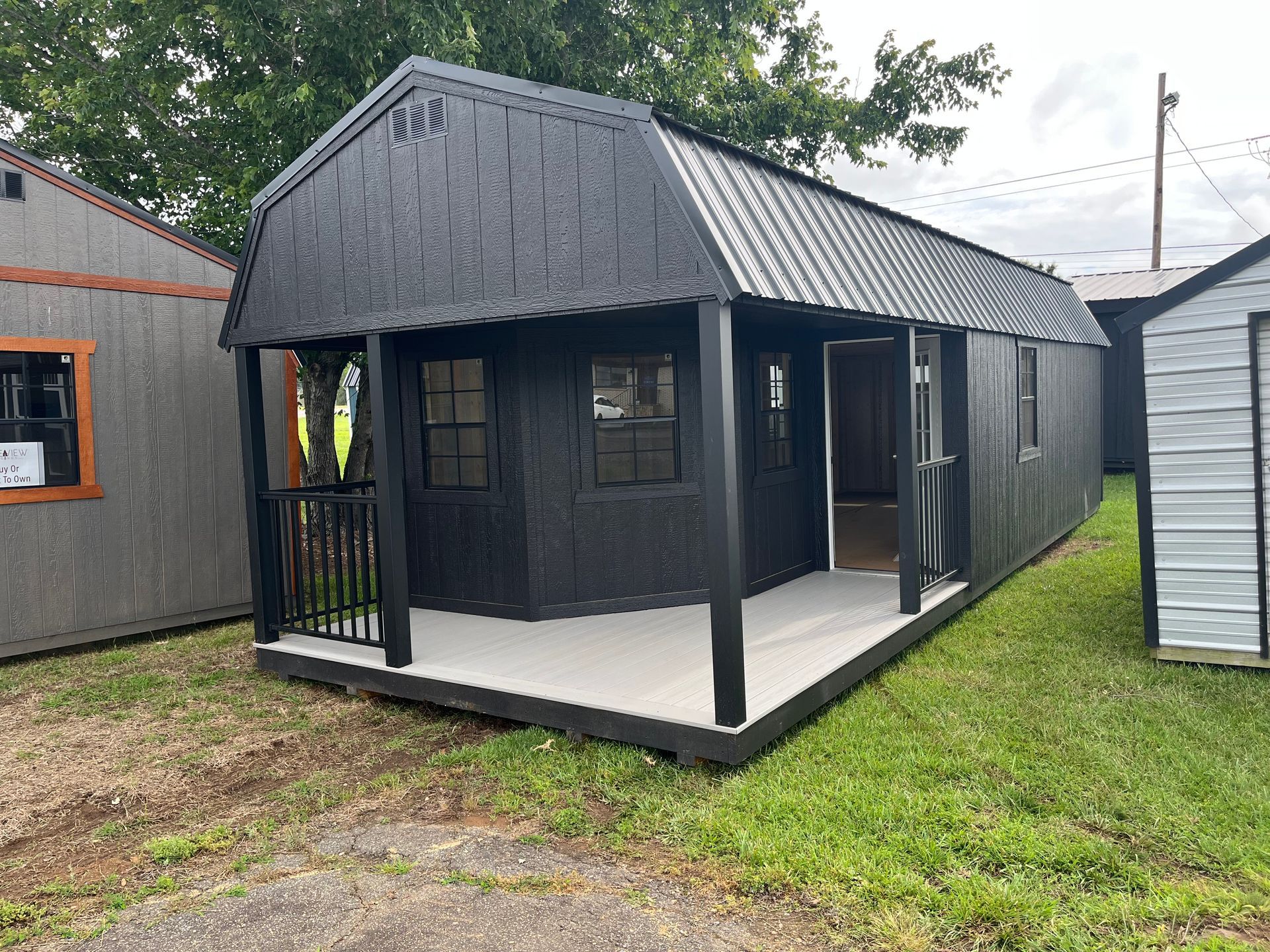 12x32 Luxury Lofted  Deluxe Porch