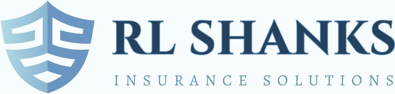 RL Shanks Insurance Solutions logo in blue with shield icon and gray text