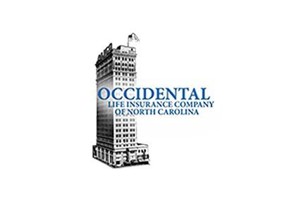 Occidental Life Insurance Company of North Carolina logo with a black-and-white building
