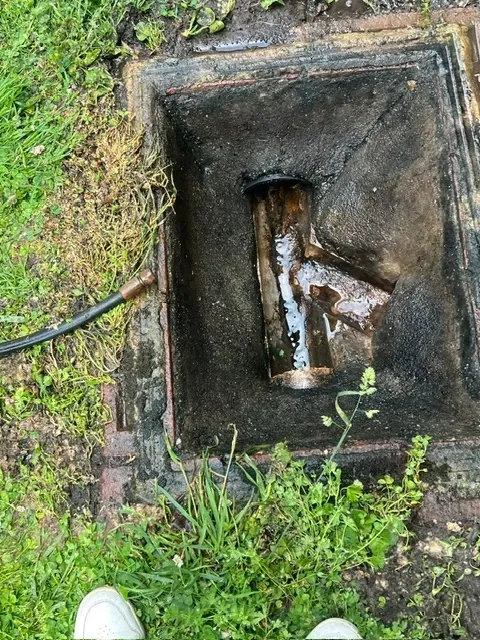 Drainage blockage cleared afte