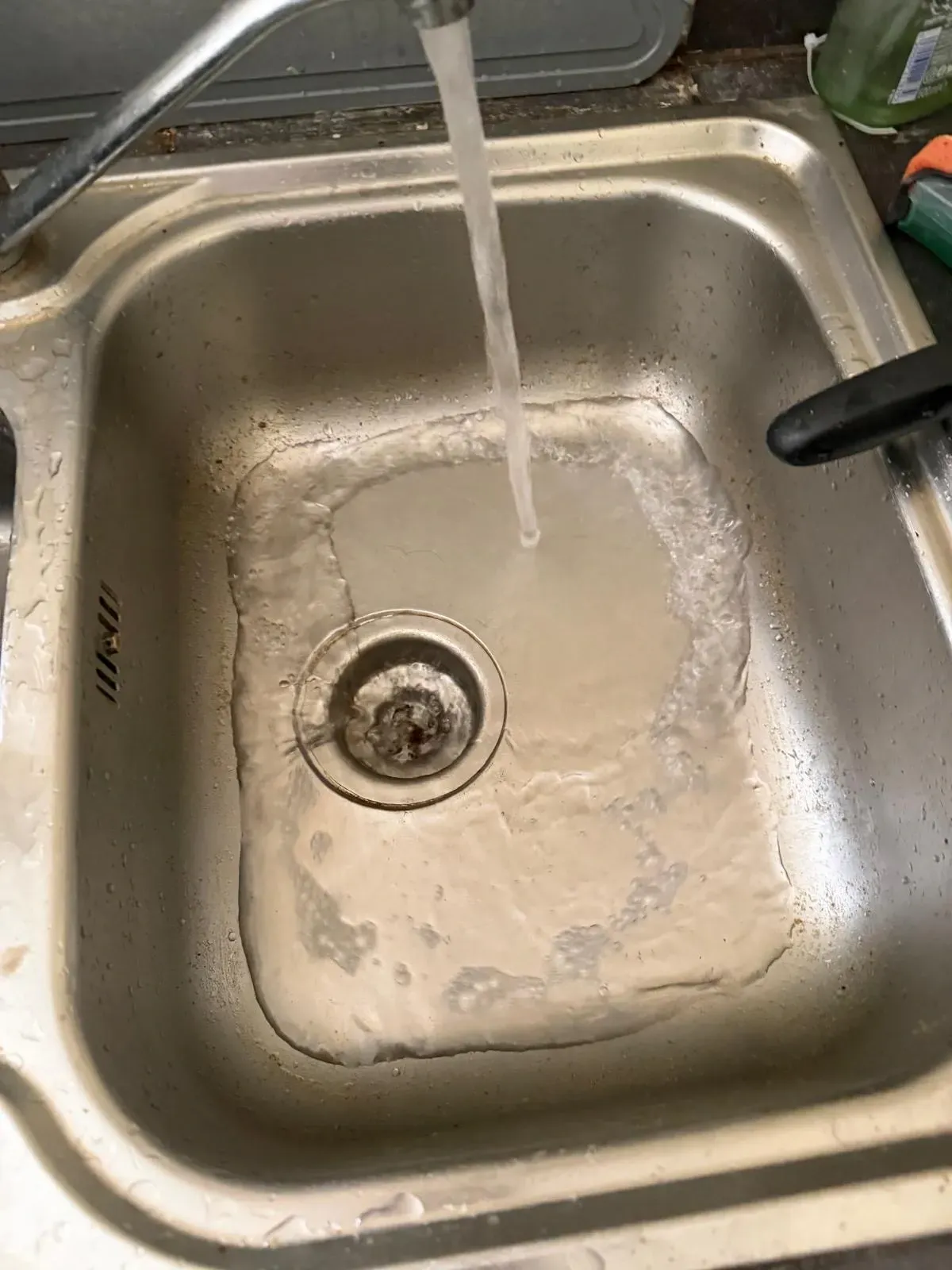 Sinking drainging properly after blockage clearance