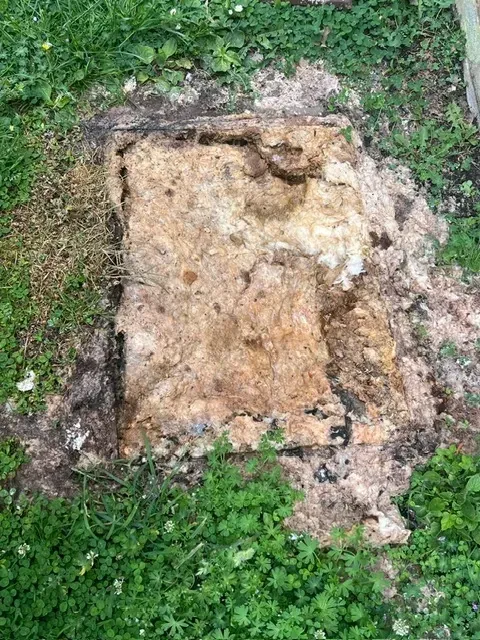 Drain blocked before clearance