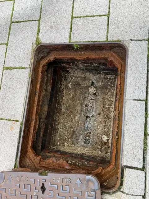 blocked drain before clearance
