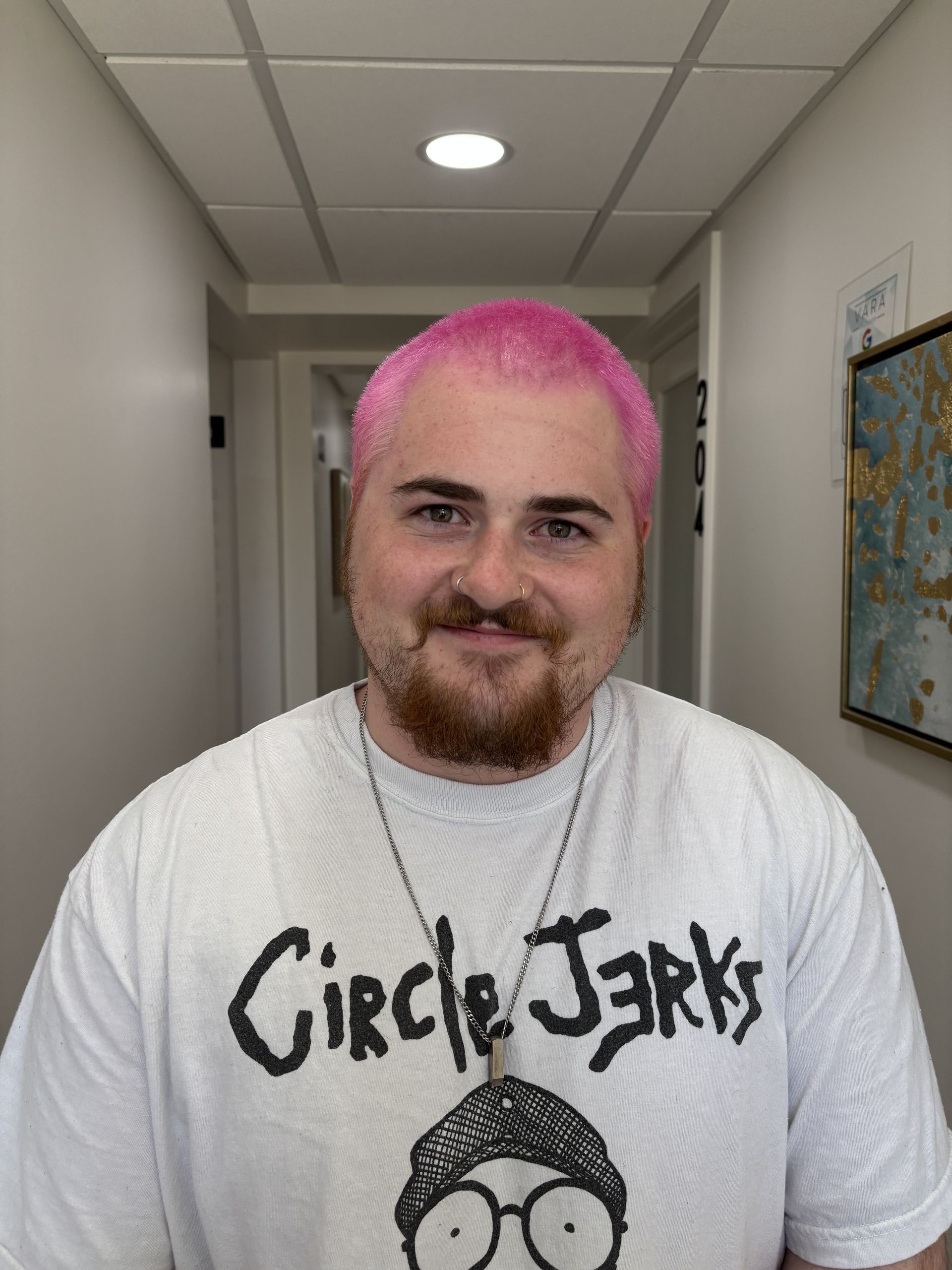 “Vibrant pink hair color created at Looks by Lovato salon in Sandy Utah”