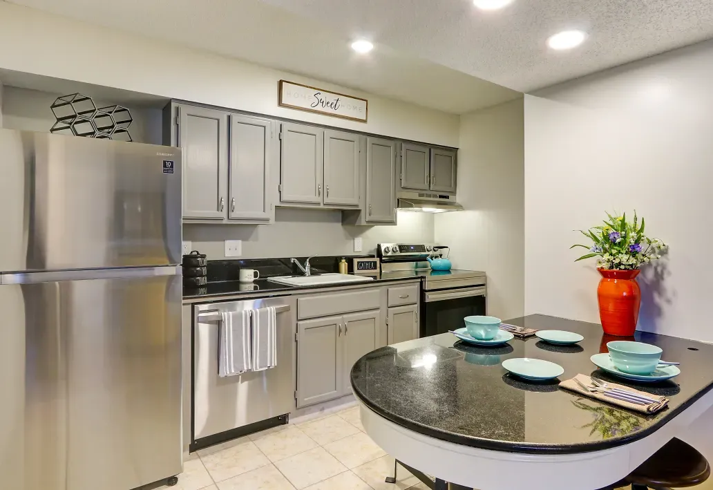 Interior of kitchen