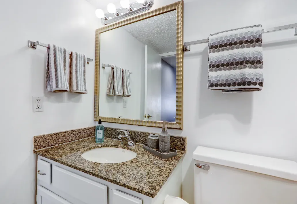 Interior of bathroom