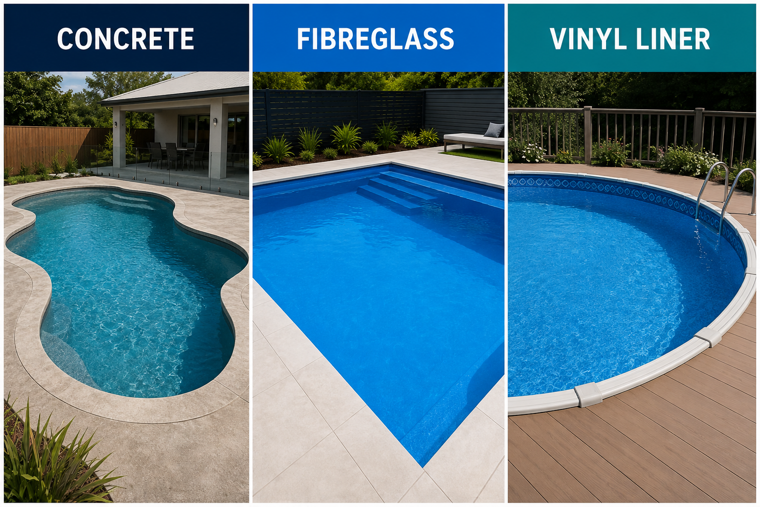 Fibreglass vs Concrete vs Vinyl Liner Pools Resurfacing Perth