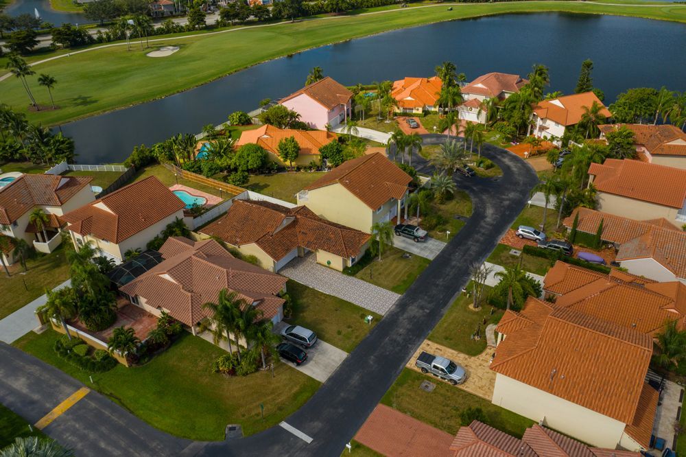 Residential Area With Tile Roofing — Lake Placid, FL — Atlantic Industries Contractors Inc.