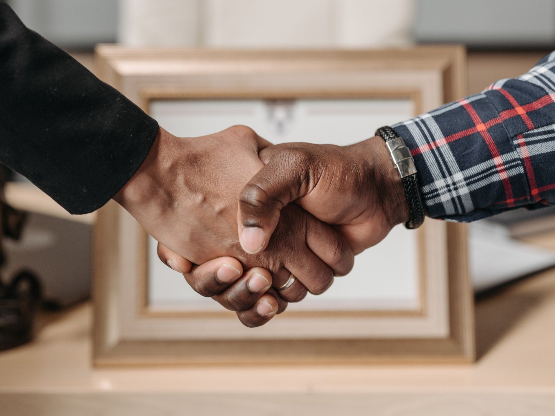 shaking hands and making things right