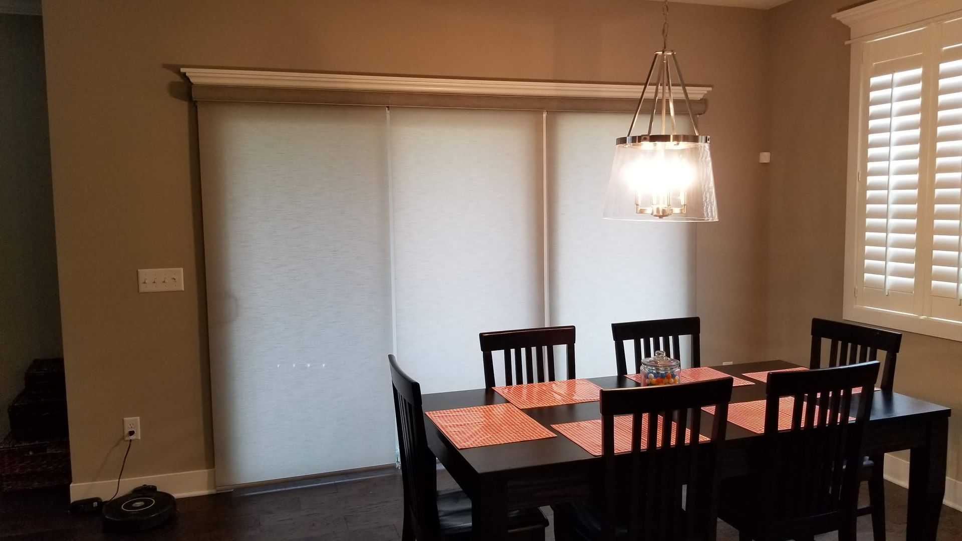 Solar Shield Roller Shade installed on a patio door in Kansas City, MO