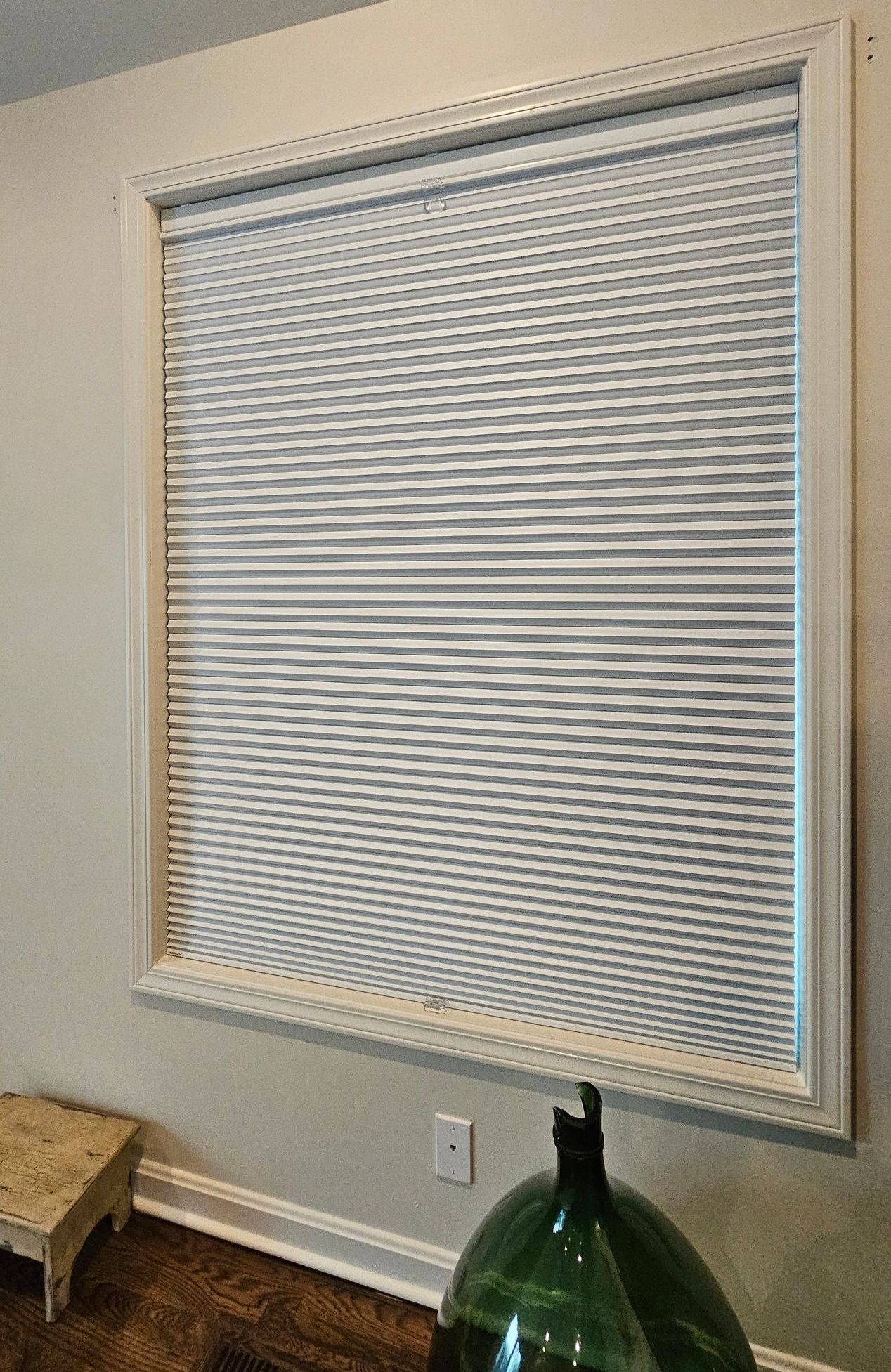 Banded Shades by Solar Shield  opened in Great Room Windows