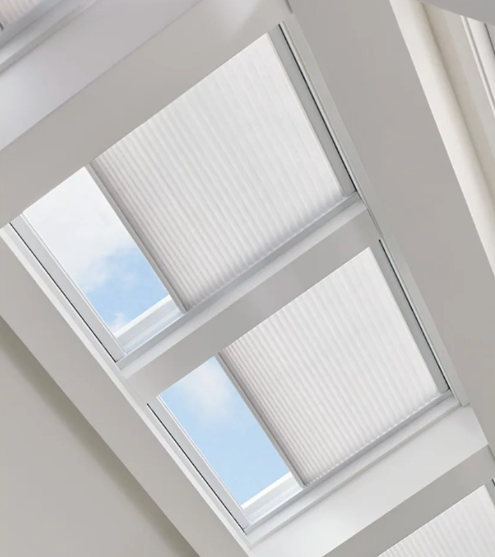 Solar Shield Honeycomb Shade for skylight windows
