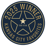 Kansas City Best 2025 Winner Badge Solar Shield Blinds