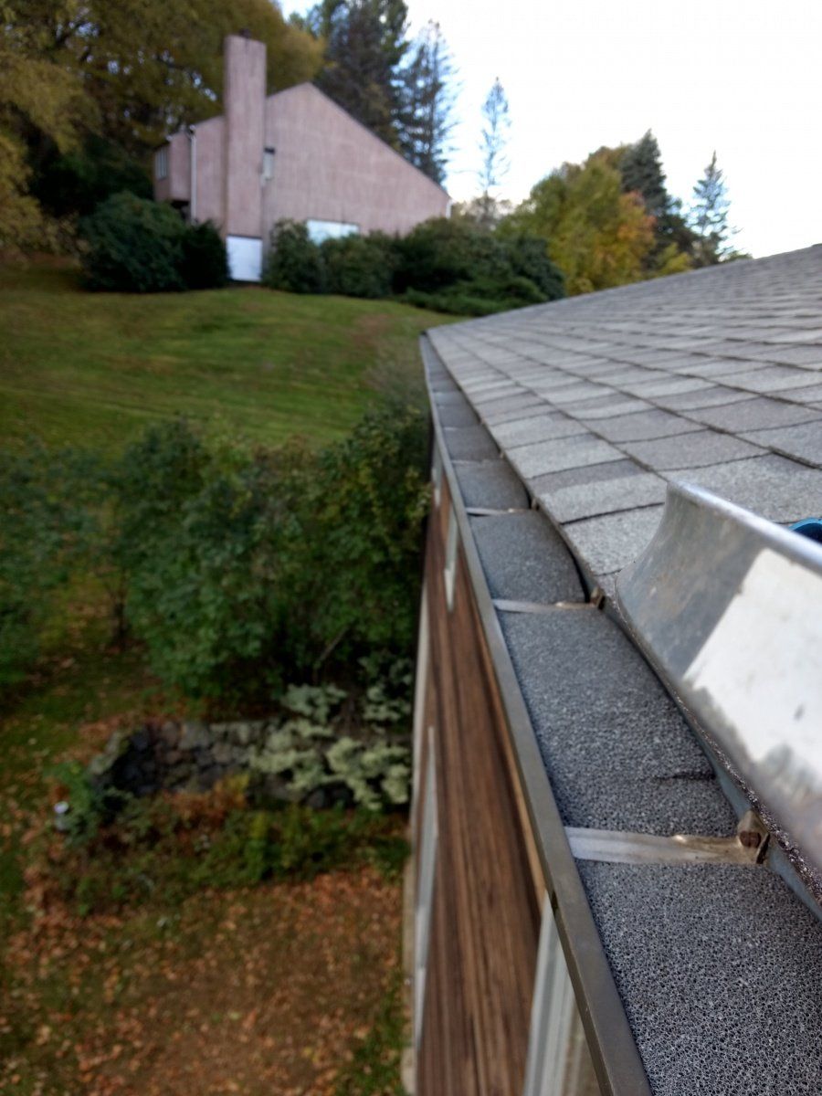 Cleaned Gutter Done — Hadley, MA — Family Window Cleaning & Property Maintenance