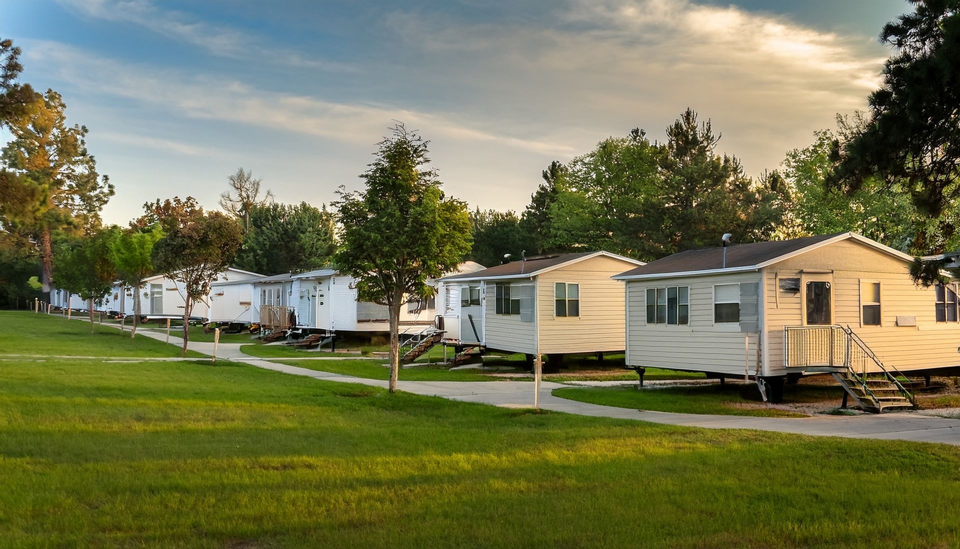 Mobile home roofing contractor serving manufactured homes in a well-maintained community. Mobile home roofing contractor serving manufactured homes in a well-maintained community.