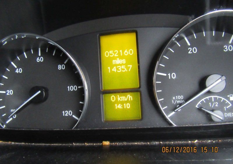 UK Carbody | A photo of the dash with the engine running.