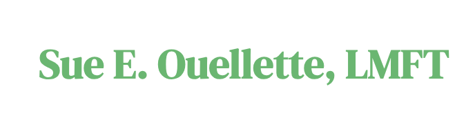 Sue E Ouellette LMFT The name sue e. ouellette lmft is on a white background