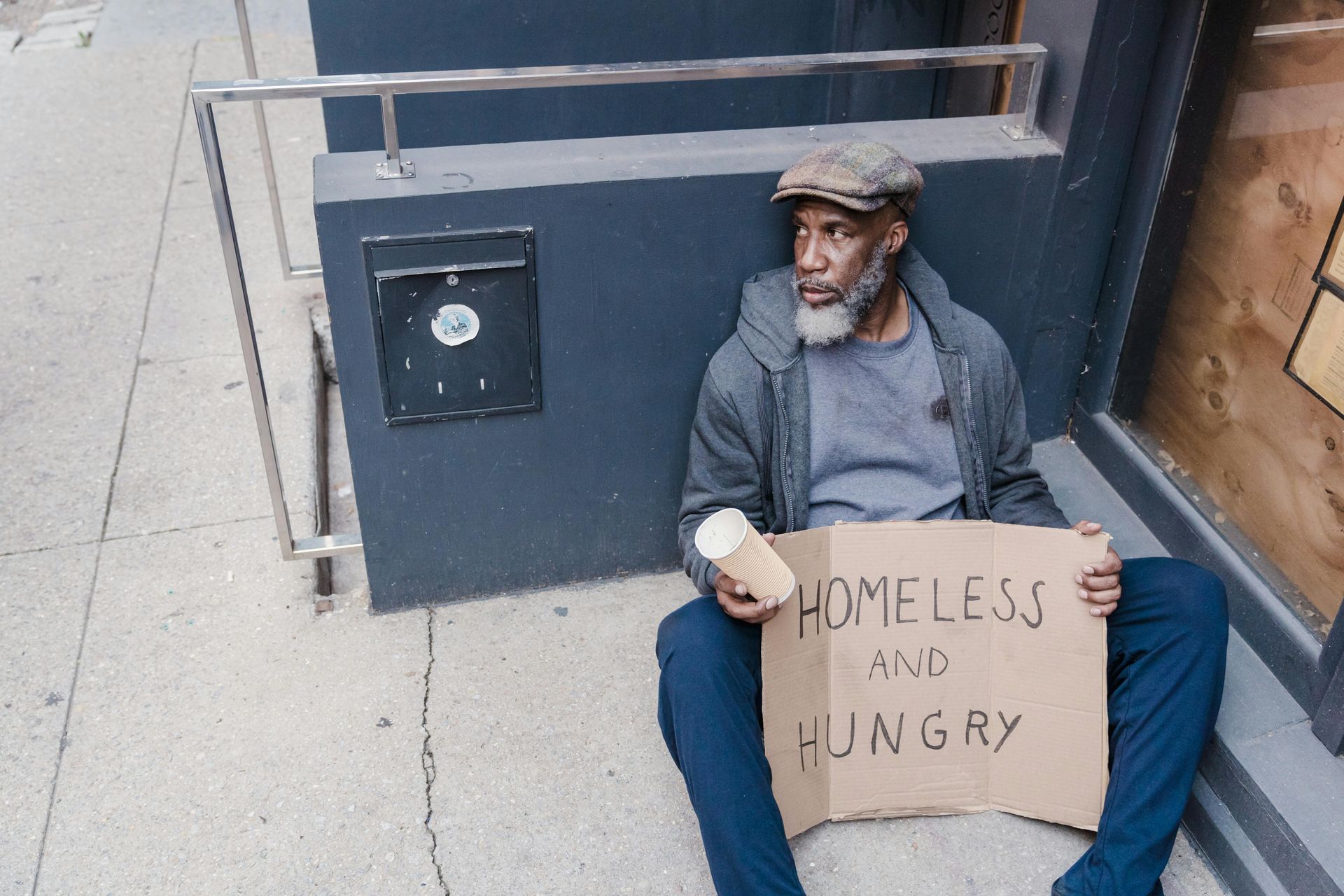 Man in need