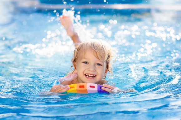 Child swimming