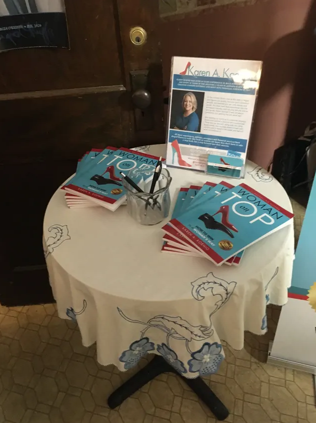 table with books