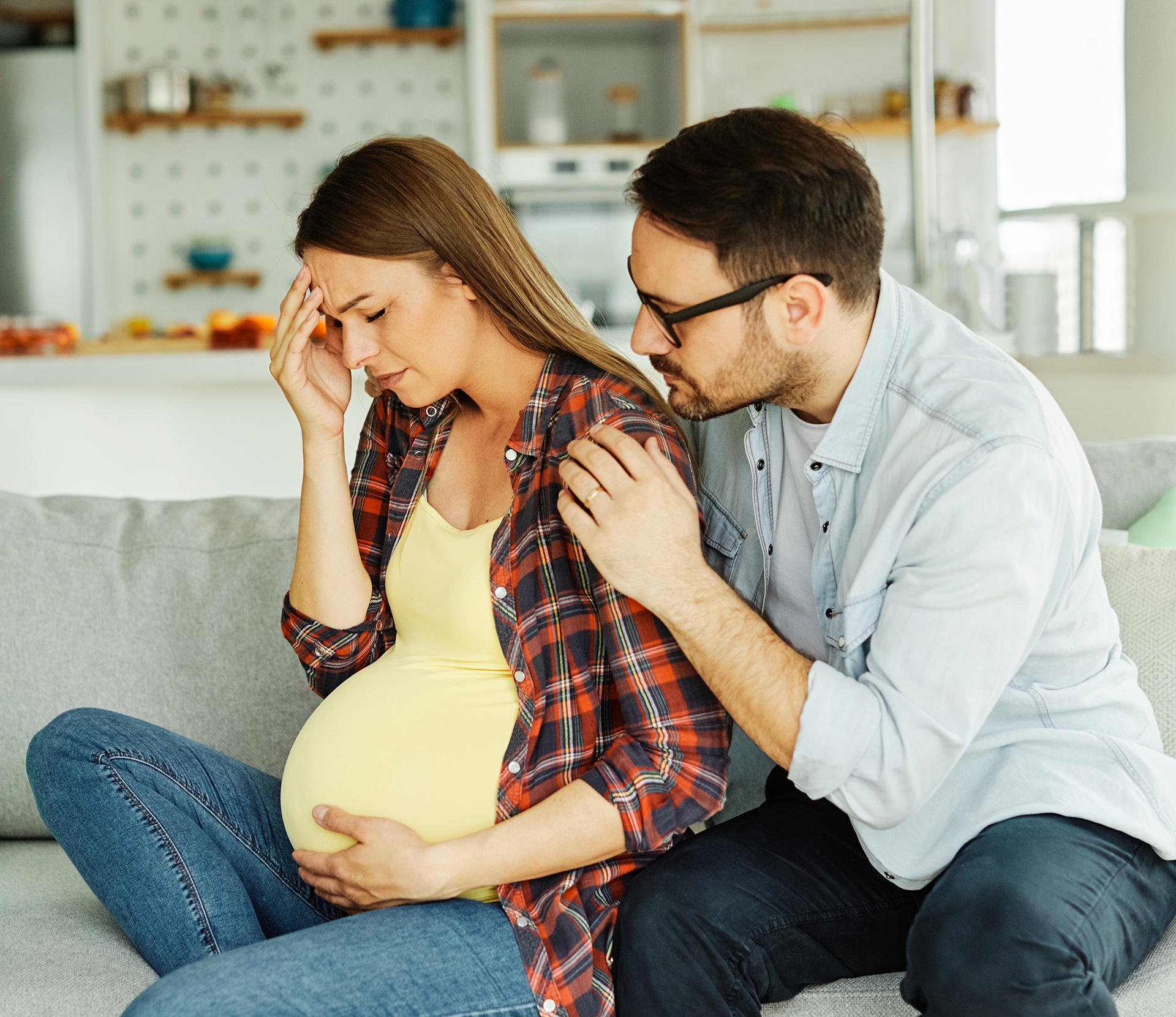  pregnant married woman thinking about adoption options