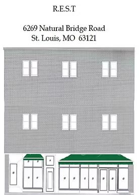 An artist 's rendering of a building on natural bridge road in st. louis mo