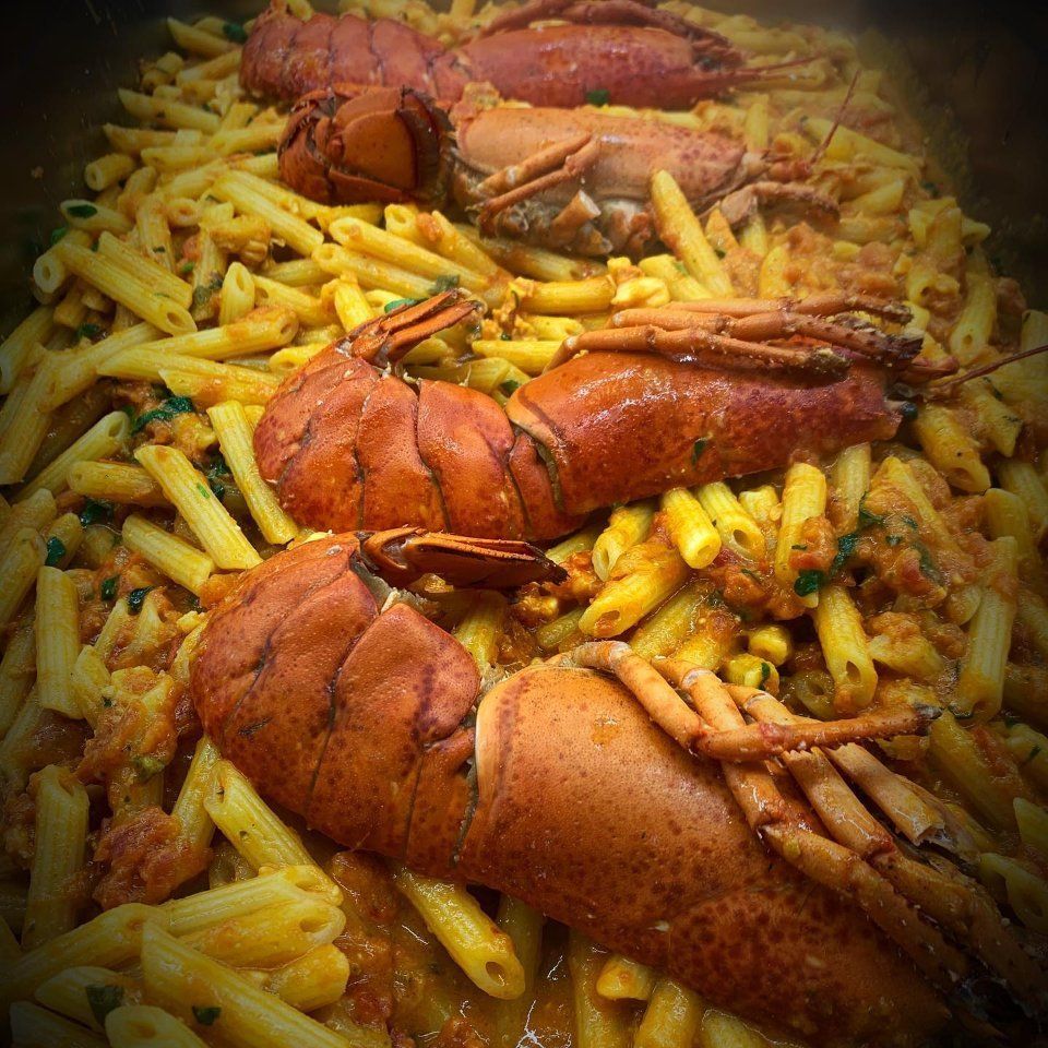 spaghetti al sugo di scampi