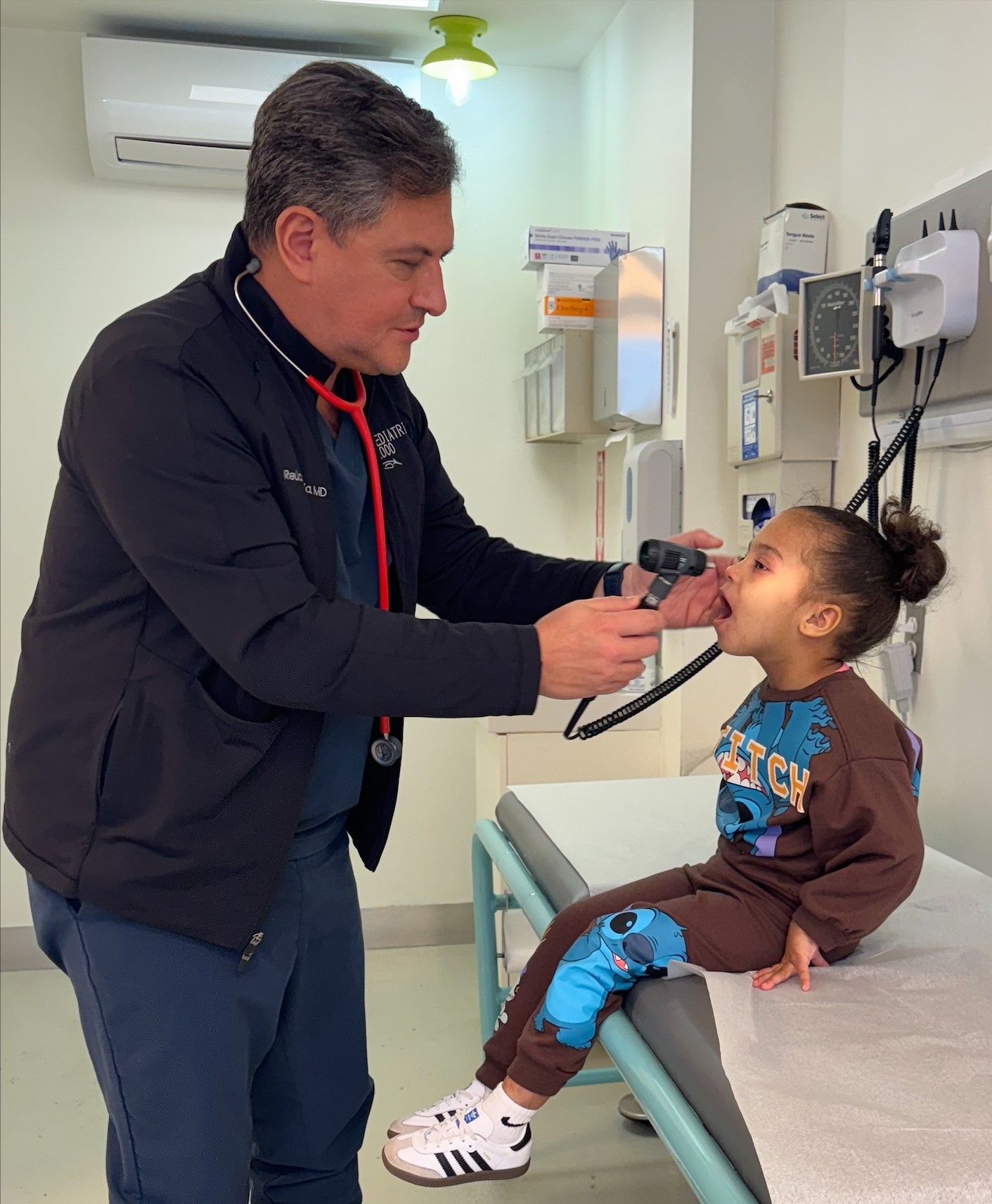 Doctor with patient