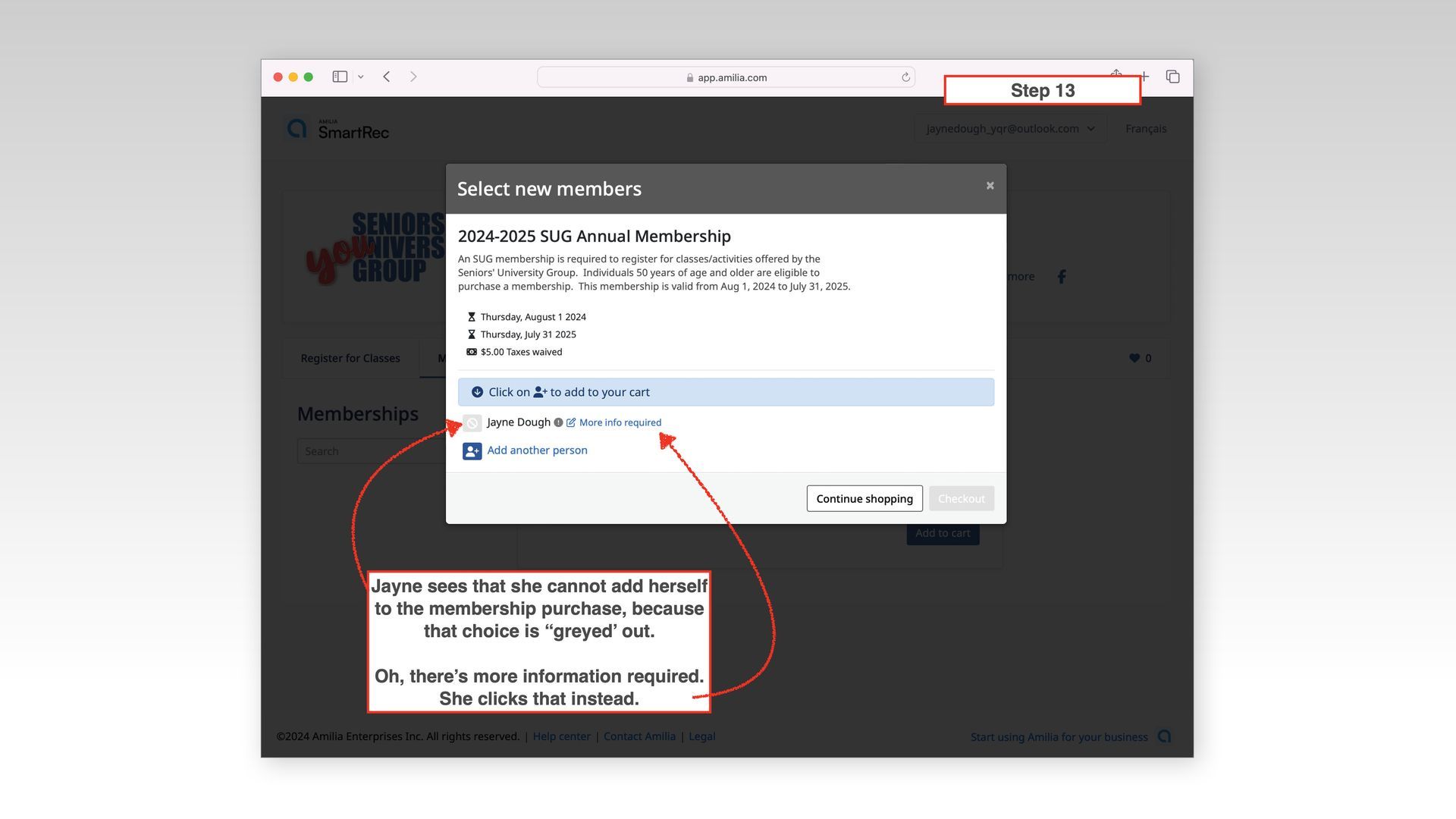 A screenshot of a computer screen with a red arrow pointing to a button.