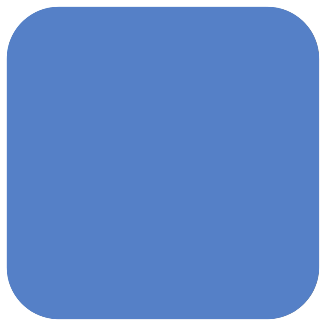 Blue square with rounded corners.