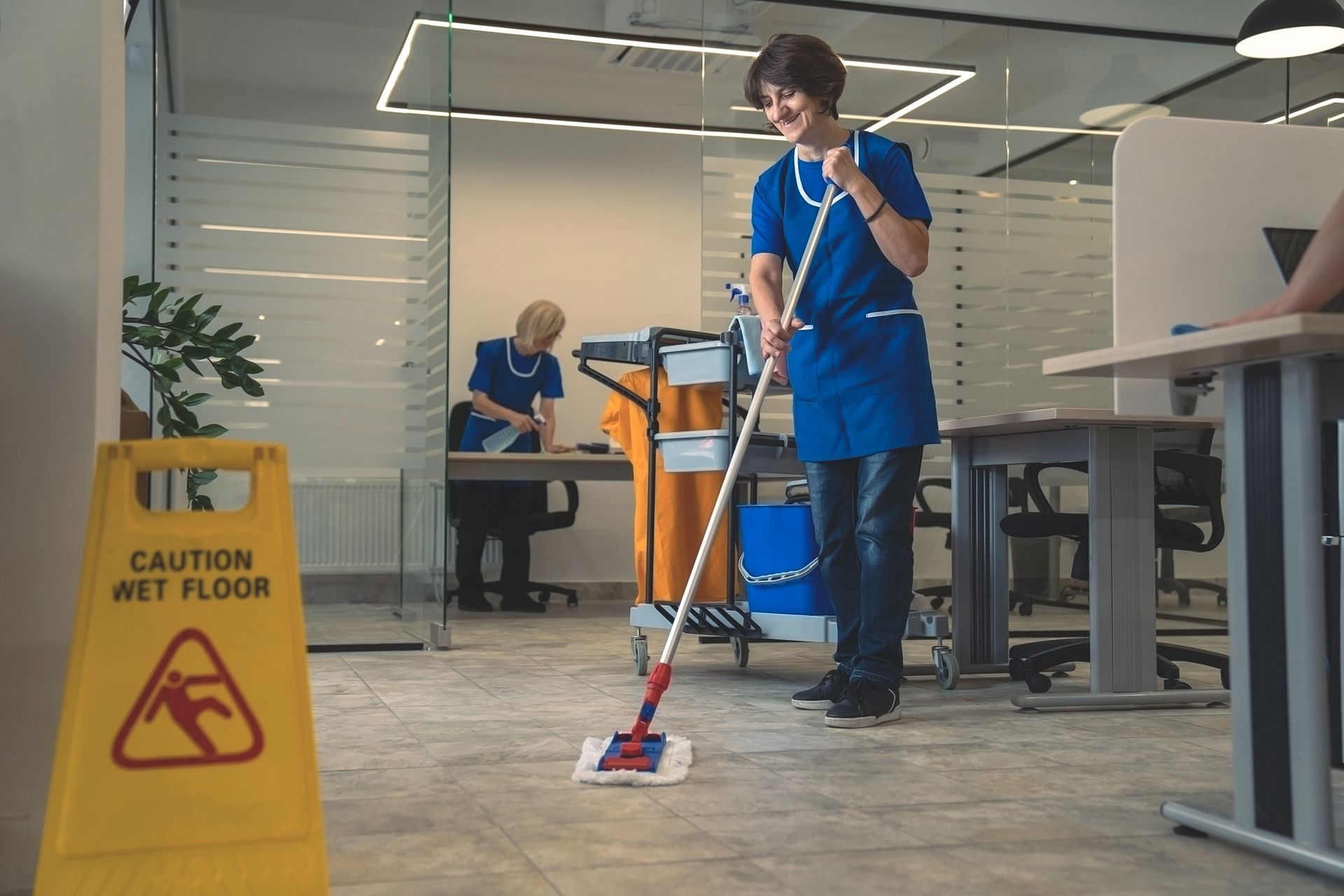 Cleaning Office Room