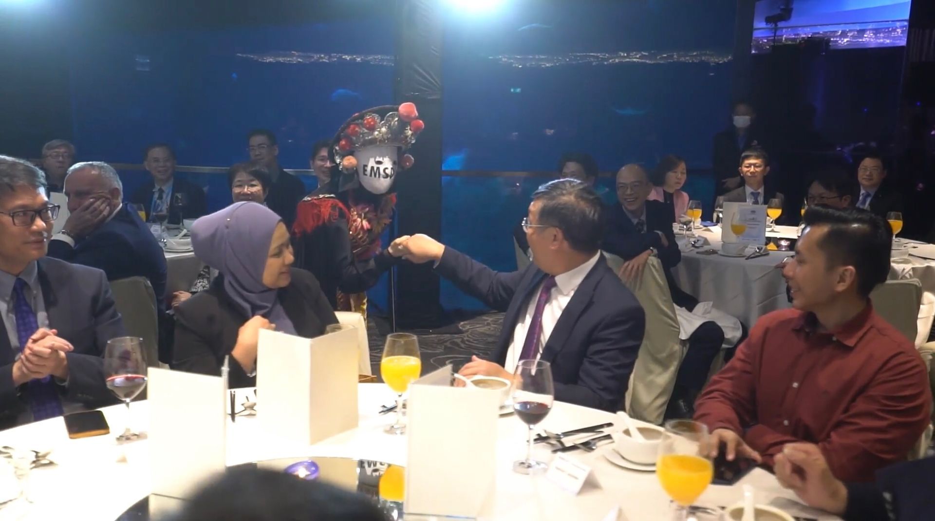 2023年香港亞太區經濟合作組織能源效益及節能專家小組第 60 次會議晚宴變臉變衣表演