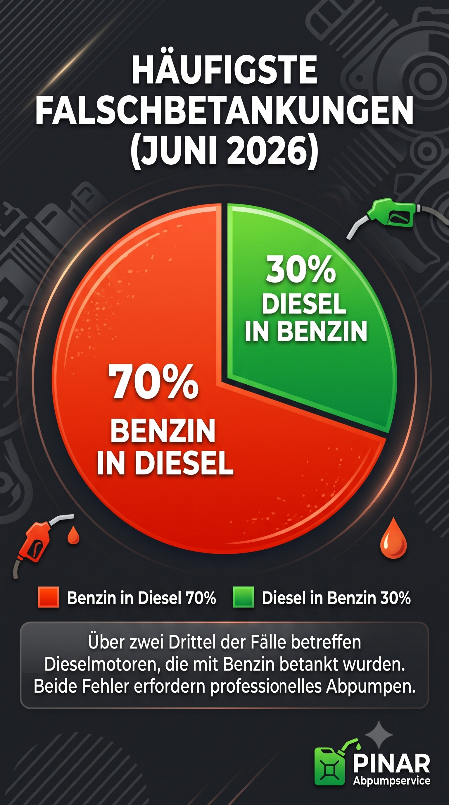 Statistik zu falsch getankt