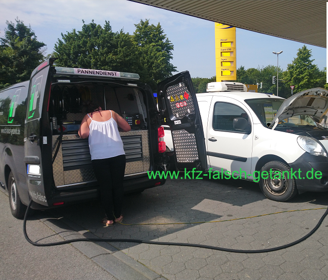 Benzin statt Diesel - Soforthilfe