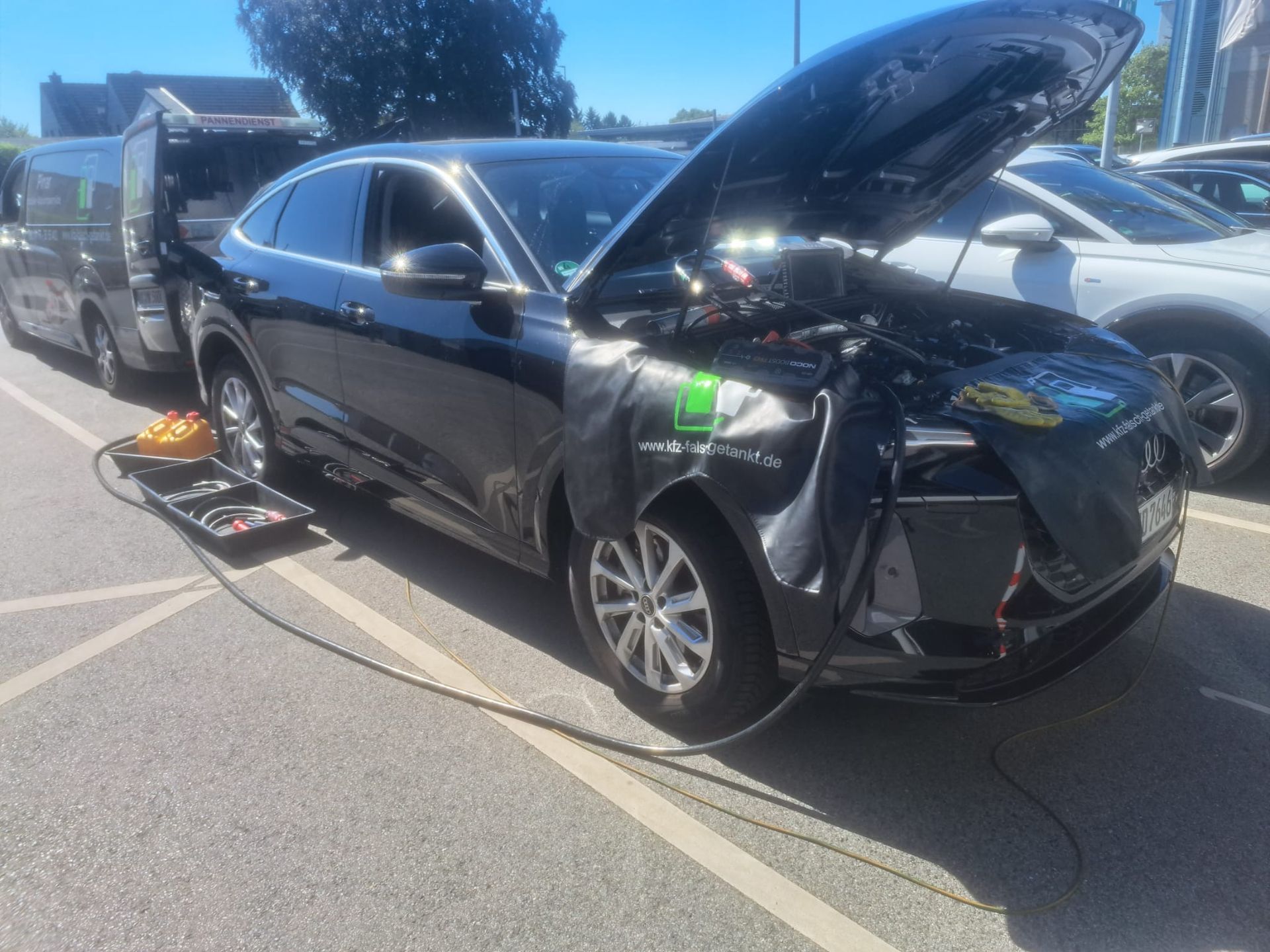 Audi Q5 in Solingen falsch getankt