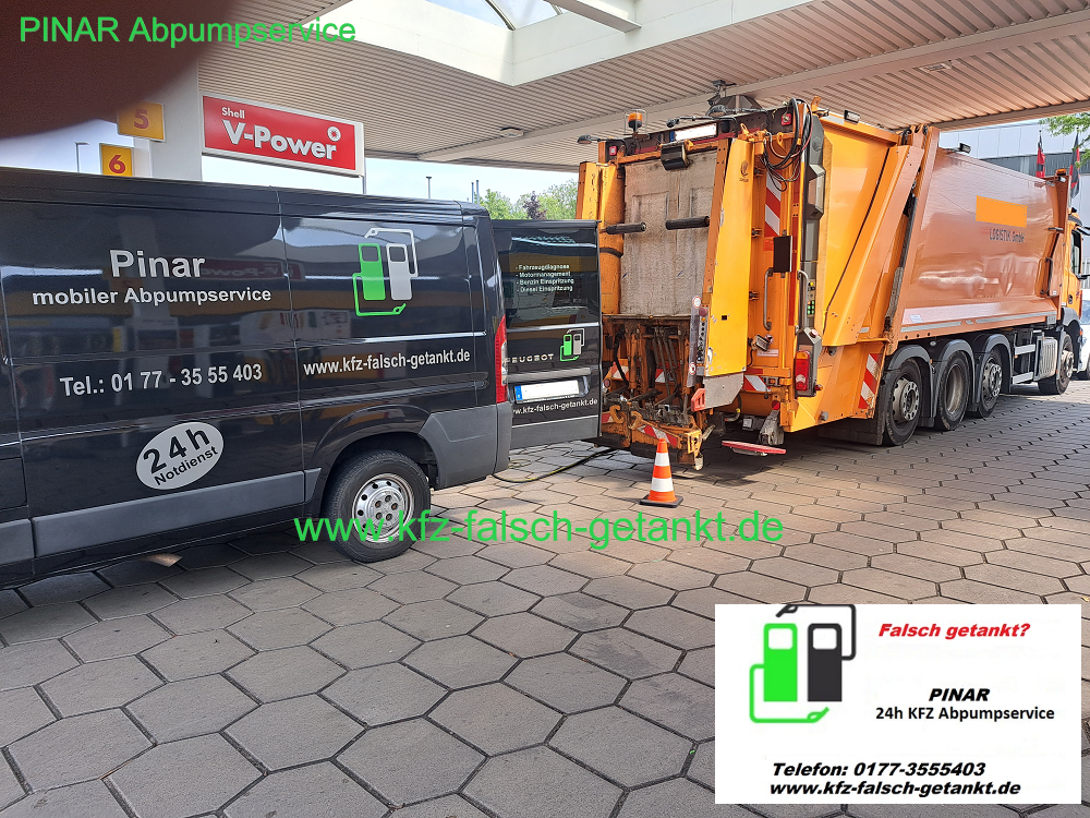falsch getankt - Logistikwagen