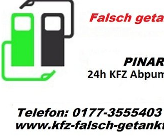 falsch getankt - Visitenkarte
