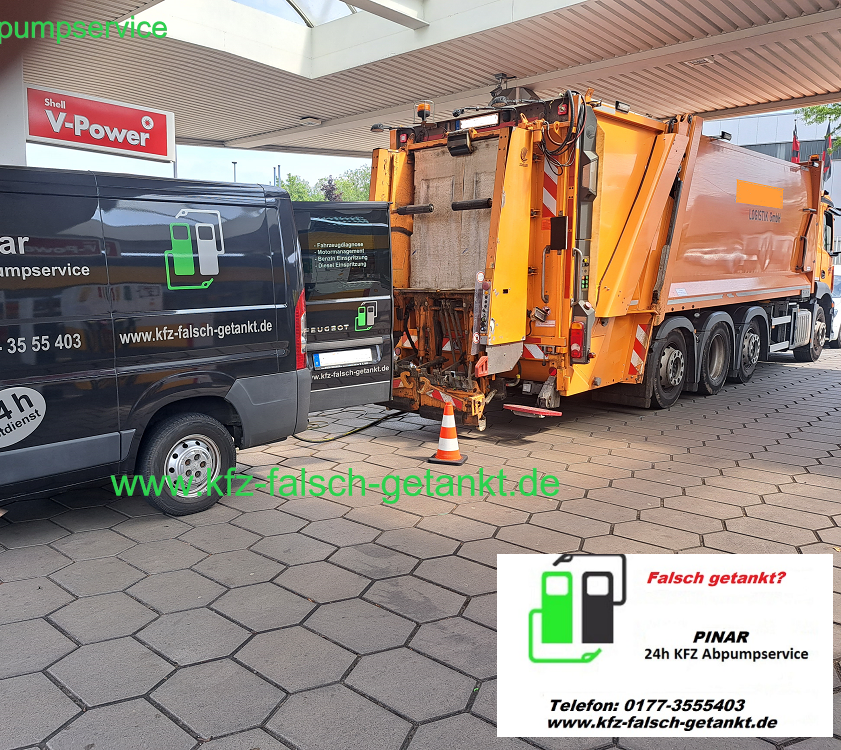 falsch getankt - Logistikfahrzeug