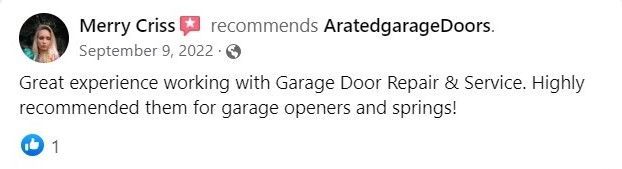Merry criss recommends aratedgaragedoors on september 9 , 2021.
