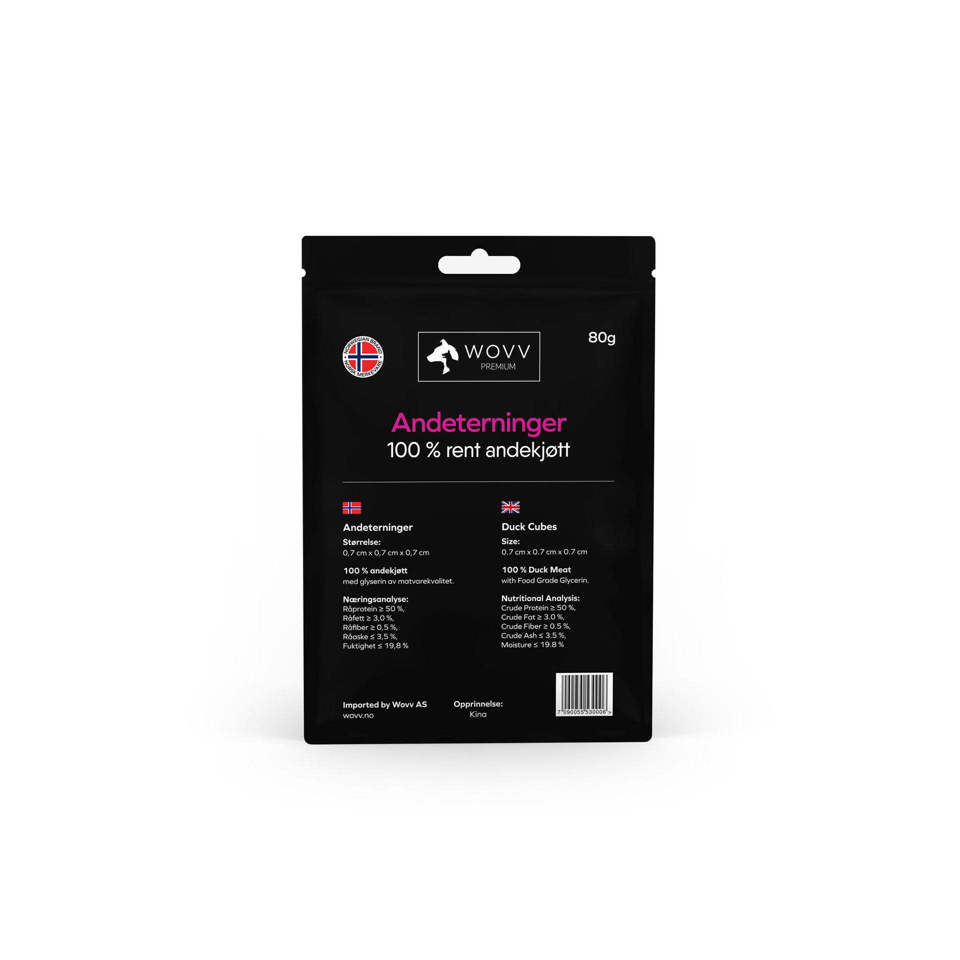 Premium Snacks 100% Lean Meat Cubes 80g
