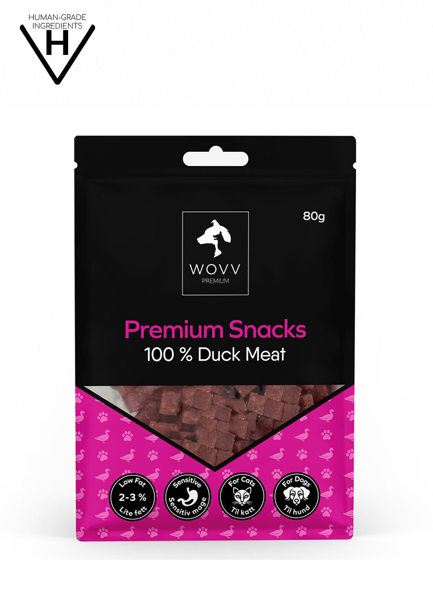 Premium Snacks 100% Lean Meat Cubes 80g