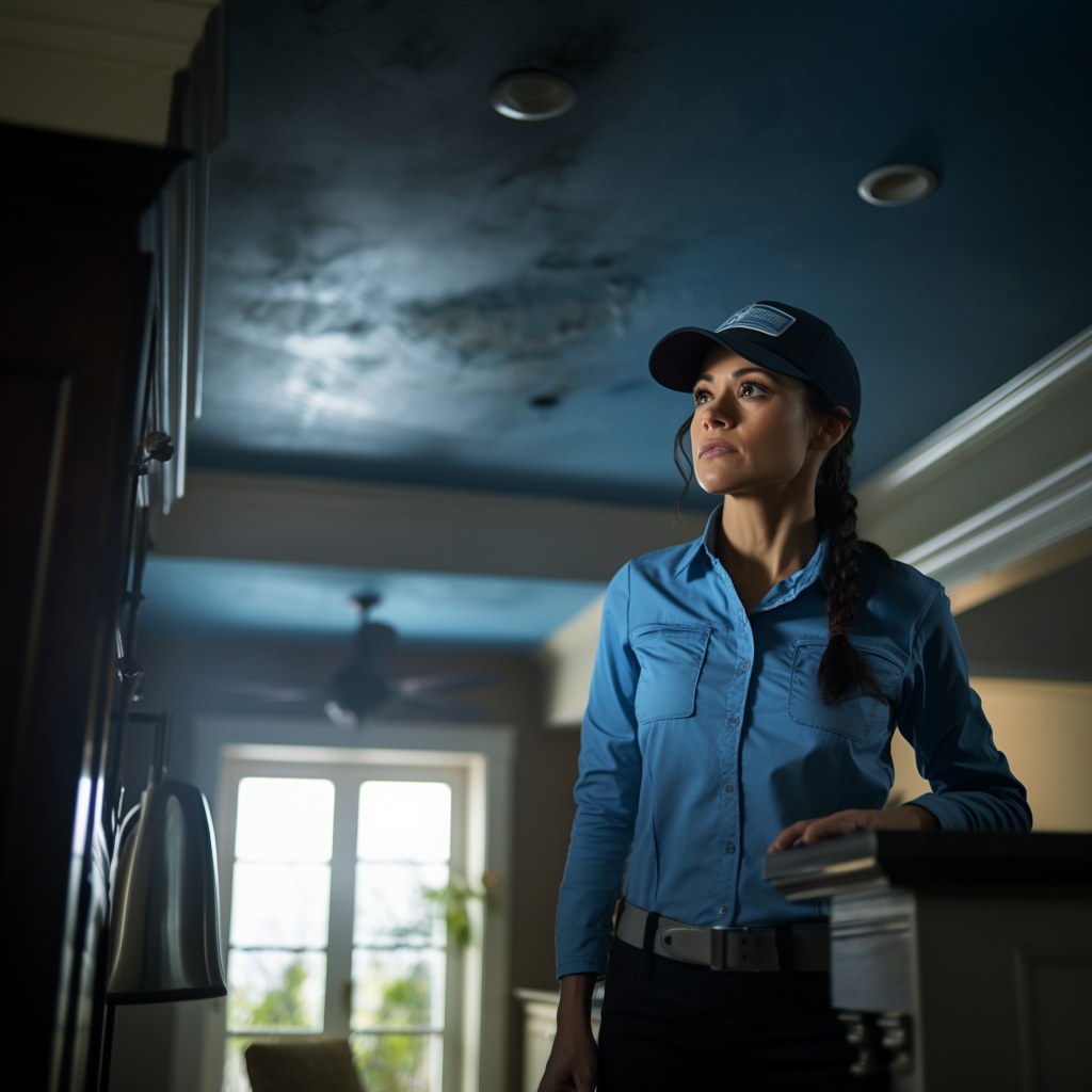 woman testing for mold in savannah by the mold girl
