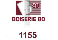 Logo Boiserie 80 avec graphisme bordeaux et argent et le num&eacute;ro 1155 en dessous.