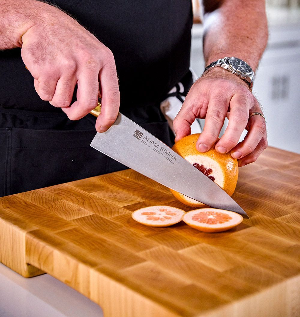 Chef Pat Slicing Orange