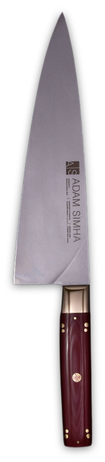 Adam Simha 220mm Chefs Red Handle