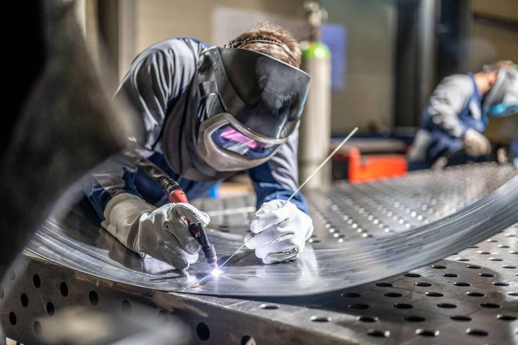 Welder Working | San Antonio, TX | Texas Sheet Metal