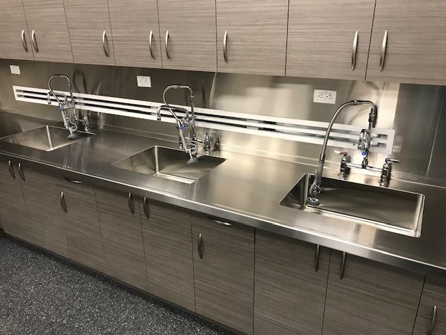 A Kitchen with Stainless Steel Sinks and Cabinets | San Antonio, TX | Texas Sheet Metal
