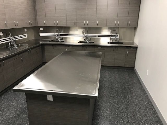 A Kitchen with Stainless Steel Counter Tops and Cabinets | San Antonio, TX | Texas Sheet Metal