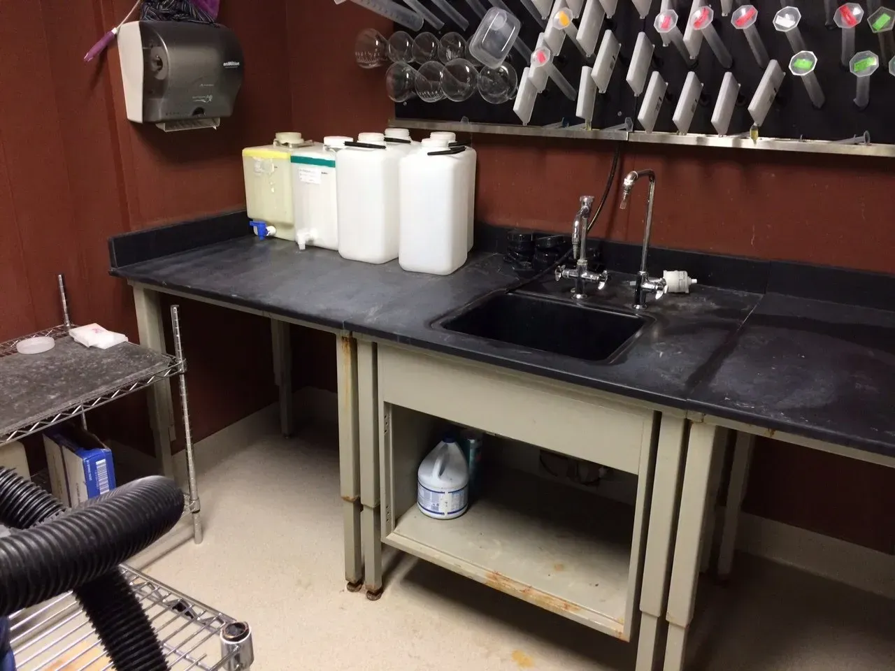 White Bottle In The Metal Table | San Antonio, TX | Texas Sheet Metal
